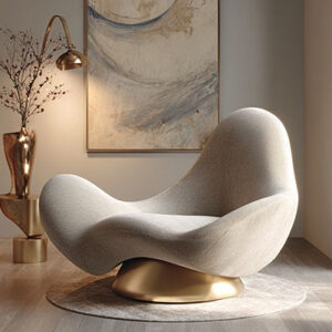 Sculptural Modern Lounge Chair